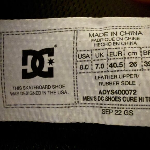 DC Shoes - Never worn - Picture 2 of 3